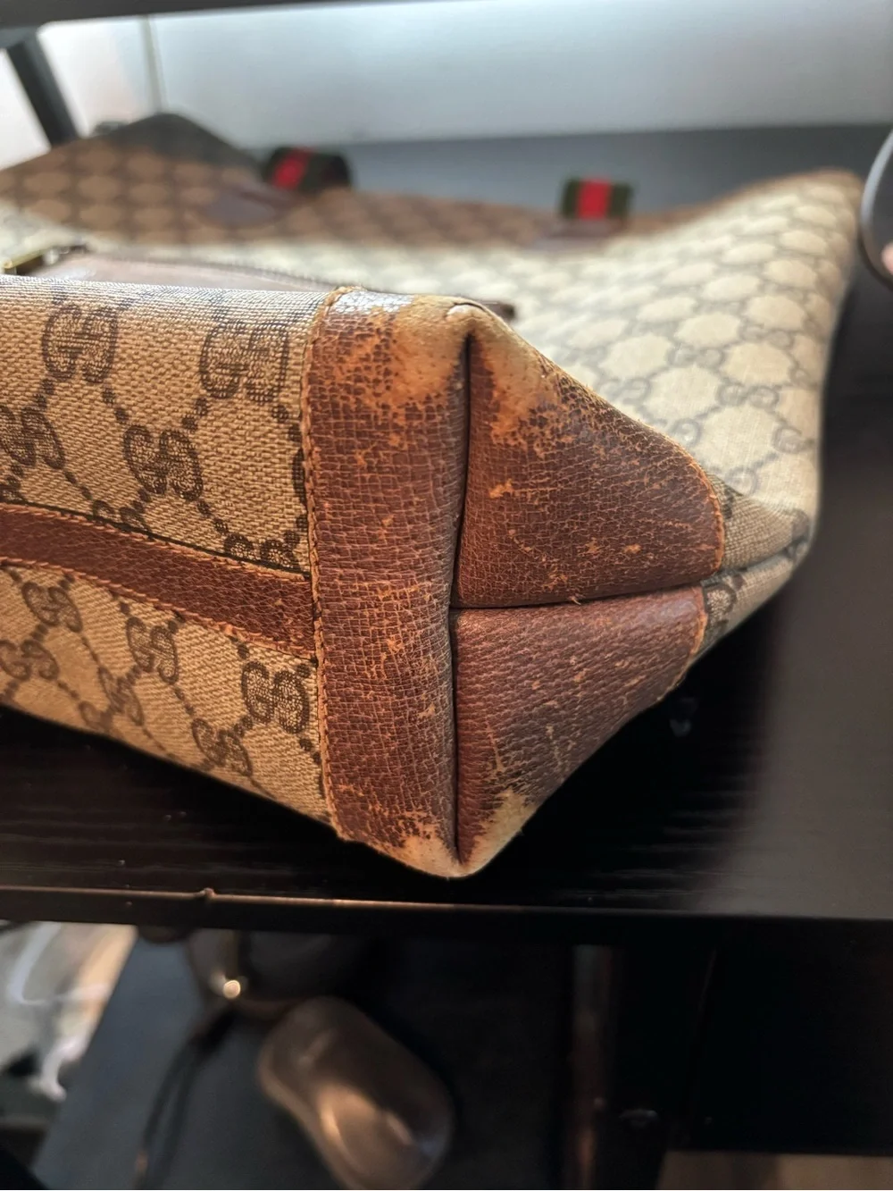 Authentic Vintage Gucci Sherry Line GG Supreme Tote – Classic 80s Style